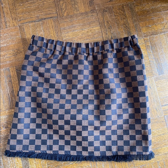 Judith March Check Mate Jacquard Wrap Skirt - Picture 5 of 5